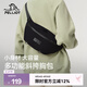 伯希和百搭斜挎包女戶(hù)外運動(dòng)騎行大容量單肩包男休閑登山跑步胸包 曜石黑/男女同款 均碼