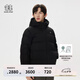 KOLON SPORT/可隆羽絨服 男子冬2L壓膠石墨烯里襯絎縫連帽鵝絨夾克 LHDJ4WTK25-BK 黑色 XL 180/100A