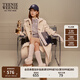Teenie Weenie【趙露思同款】小熊女裝簡約雪地靴秋冬棉鞋加絨短靴 棕色 36