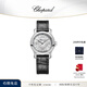 蕭邦（Chopard）機械女表HappySport瑞士表快樂鉆石30mm表盤腕表禮物官方正品 精鋼黑色表帶 30mm