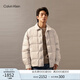 Calvin KleinJeans【防水】秋冬男士ck格子絎縫襯衫領(lǐng)鴨絨羽絨服J326805