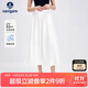 Navigare意大利小帆船女涼感防曬半身裙休閑簡(jiǎn)約A字裙2312875506 白 L 