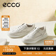 愛步（ECCO）夏季潮流拼色厚底休閑板鞋 街頭球鞋女鞋272803 白色38