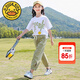 G.DUCKKIDS童裝女童夏裝套裝新款洋氣兒童運動(dòng)套裝中大童夏季休閑女孩衣服 綠色 160 建議150-160cm12-13歲cm