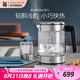 WMF福騰寶不銹鋼 玻璃可調(diào)溫電茶壺燒水壺保溫茶壺電熱水壺 1L
