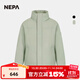 NEPA耐葩秋冬男士連帽羽絨服簡(jiǎn)約保暖鵝絨服7I72060 灰褐色 S 170/88A