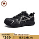 駱駝牌 戶外徒步登山鞋丑萌鞋男休閑運動鞋七夕節(jié)禮物P14A245634黑色42