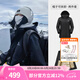 駱駝（CAMEL）羽絨服沖鋒衣男外套三合一加絨加厚防風(fēng)進(jìn)藏登山服 AD22263695，幻影黑，女 M