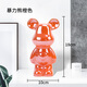 網(wǎng)紅款輕奢暴力熊陶瓷擺件家居玄關(guān)裝飾品辦公室酒柜玻璃柜擺件 活力橙 大號【高28厘米】