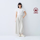 無印良品（MUJI） IDEE 女式平紋燈籠褲褲子女款夏季款女裝純棉 25年長褲 GA54CC5S 淺灰色 M （155/68A）
