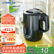 虎牌（TIGER）電熱水壺 雙層防燙 快燒水壺 PCG-G10C 1L電水壺 霧灰