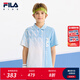 FILA斐樂(lè)兒童童裝POLO衫2025年夏季新款男大童運(yùn)動(dòng)針織短袖上衣 滿印一-ZA 170