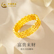 中國(guó)黃金（CHINA GOLD）黃金戒指女款足金錢(qián)幣轉(zhuǎn)運(yùn)銅錢(qián)戒指指環(huán)送女朋友送老婆生日禮物 11#_約1.2g_錢(qián)幣戒指