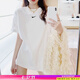 耐克（NIKE）t恤女 夏裝新款時尚寬松舒適簡約衣服刺繡小勾透氣棉質(zhì)短袖女 FD4150-100/曬圖退5 L (165/88A)