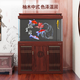 森森2025新款中式超白魚(yú)缸客廳大型玻璃智能生態(tài)底過(guò)濾龍魚(yú)缸水族箱 1.0米長(cháng)35寬 剛果木【五代水槽 無(wú)極調光】