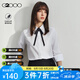 G2000 【易打理】女裝純色職業(yè)商務(wù)裝衫通勤商務(wù)裝【合G2】 平紋-白色-合身版型 M