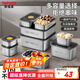 泰福高（TAFUCO）不銹鋼保鮮盒316L食品級(jí)飯盒密封便當(dāng)收納餐盒冰箱分裝帶蓋T5382