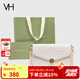 VANESSA HOGAN VH女包山茶花信封包高級感包包老花鏈條小包單肩斜挎包生日禮物 奶茶色+綠野仙蹤禮袋