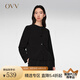 OVV【重磅真絲】2024春夏新款女裝鬼縐經(jīng)典圓領(lǐng)夾克外套 黑色（凈色）18 L