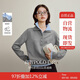 茵曼撞色雙層領(lǐng)毛衣2025秋季女新款氣質(zhì)百搭長袖針織衫 灰色 S