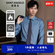 報(bào)喜鳥(niǎo)正裝長(zhǎng)袖襯衫男裝【磨毛襯衫】男士保暖柔軟商務(wù)正裝保暖襯衣男 石青藍(lán) 42 (180/100)