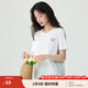 茵曼（INMAN）索羅納簡(jiǎn)約短袖T恤女2025夏季小兔子繡花百搭舒適寬松上衣 白色 S