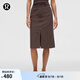 lululemon丨City Sleek 女士高腰半身裙 LW8ALKS 濃縮咖啡色 26