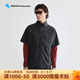 KLATTERMUSEN攀山鼠10468維德男款輕量套頭短袖夾克-Vidre Zip SS Jacket M's 999/Black黑色 M