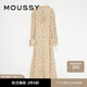 moussy 女裝新款優(yōu)雅淑女風(fēng)抽褶系帶刺繡連衣裙010FAW30-7330 071淺米色 M 00002