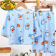 G.DUCKKIDS2025新款夏季棉綢睡衣男孩小孩寶寶薄款哪吒衣服兒童空調(diào)家居服 叮當(dāng)貓 85 身高125cm
