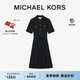 MICHAEL KORS邁克高仕 MK【七夕禮物】女士 Polo 領(lǐng)針織百褶針織連衣裙 黑色 001 S