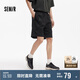森馬（Semir）休閑短褲男拼接網(wǎng)眼運動風褲子寬松2025夏季松緊腰潮107425125101