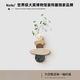 時來運(yùn)轉(zhuǎn)餐廳墻面掛畫玄關(guān)墻上裝飾畫掛件綠植客廳電視背景墻壁畫 A款 高透晶瓷工藝 (防水防刮) 30*40cm+仿真綠