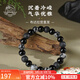 布達(dá)拉宮瑪瑙黑曜石八棱珠手串男女款火山石手鏈?zhǔn)掷K藏式民族風(fēng)生日禮物 墨清·黑瑪瑙手串