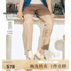 beanpole【錐形褲】濱波春夏新款男士亞麻混紡長褲休閑褲 栗色 33 170/84A