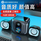 惠普電腦音響筆記本臺式電腦通用發(fā)光RGB燈效有線(xiàn)桌面對箱家用重低音炮迷你小音響高音質(zhì)多媒體音響 黑色【三喇叭2.1聲道+低音炮效果】