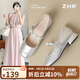 ZHR單鞋女水鉆優(yōu)雅淺口女鞋夏季珍珠粗跟瑪麗珍鞋女 K301 銀色 37