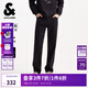杰克·瓊斯（JACK&JONES）男裝25年秋冬季黑色牛仔褲男士903直筒潮流休閑彈力加絨褲子厚款 A15黑色牛仔 30 170 W30/L30