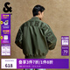 杰克·瓊斯（JACK&JONES）25年男裝秋冬潮酷飛行員夾克男短款棉服寬松棒球服棉衣外套男士 E03草綠 XL 185