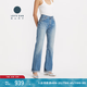 Levi's李維斯匠心丹寧日本制女士美式復(fù)古時(shí)尚直筒淺色牛仔長(zhǎng)褲 淺藍(lán)色 24 30