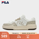 斐樂（FILA）官方男鞋CAMPUS復(fù)古板鞋2025夏季新款小白鞋運(yùn)動(dòng)休閑鞋 奶白/沙棕色-GS 41