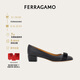 菲拉格慕（Ferragamo）女士黑色Vara蝴蝶結(jié)高跟鞋 0775750_1D _ 70 七夕禮物送女友