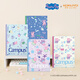 國譽（KOKUYO）B5/40張/8mm點線四本裝Campus小豬佩奇聯名系列無線裝訂本筆記本軟面抄本子WSG-NB7MB540-TZ