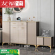 友福宅2025新款鞋柜家用門口帶凳可坐入戶玄關(guān)柜巖板面樓道電梯口儲物柜 香檳色A181(80*34*104)