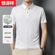 恒源祥純桑蠶絲短袖t恤男100%桑蠶絲夏季商務(wù)高端真絲polo衫父親節(jié)禮物
