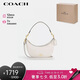 蔻馳（COACH）女士ARIA 26中號微標(biāo)LOGO皮質(zhì)月牙包單肩斜挎包 七夕禮物送女友