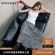 moussy 女裝新品文藝感不規(guī)則格紋半身裙028ISA30-3021 165花紋灰色 M