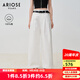 艾諾絲雅詩【商場同款】2025夏季新品匹馬棉100%棉女休閑褲垂感長褲40433023 白色 L