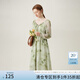 范思藍(lán)恩改良新中式浪漫氣質(zhì)連衣裙女春季2024新款裙子24FS11198 青煙綠 M