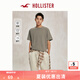 HOLLISTER【涼感】25夏新款純色簡約風(fēng)情侶T恤男裝女裝KI324-4166 棕色 M (180/100A)